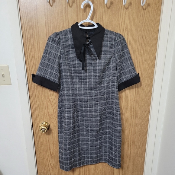 EATME shirt collar pleated wrap dress - Picture 5 of 11